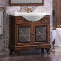 Тумба под раковину Opadiris Борджи 85 00-00006743 Светлый орех — фото 2, Мебель для ванной