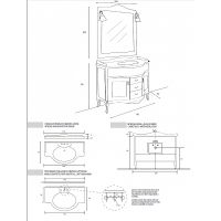 Тумба под раковину Cezares Andama 110 ANDAMA.BA.BLO Bianco laccato opaco — фото 4, Мебель для ванной