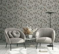 Обои Артекс The Best 2 10544-01 Винил на флизелине (1,06*10,05) Белый/Серый, Вензель — фото 3, Обои для стен