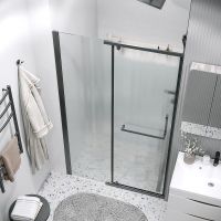 Товар: Душевая дверь Grossman Pragma 110 100.K33.03.110.21.02 профиль Черный матовый стекло шиншилла - фото 6 Душевая дверь Grossman Pragma 110 100.K33.03.110.21.02 профиль Черный матовый стекло шиншилла — фото 6, Распашные душевые двери