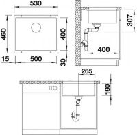 Товар: Кухонная мойка Blanco Rotan 500-U 526098 Черная - фото 3 Кухонная мойка Blanco Rotan 500-U 526098 Черная — фото 3, Кухонные мойки