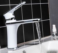 Смеситель для раковины Frap H49 F1049 Белый Хром — фото 7, Смесители для раковины