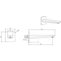 Излив для смесителя Aquatek Вега AQ1041CR Хром — фото 2, Комплектующие для душевого оборудования