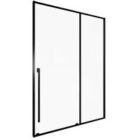 Душевая дверь Allen Brau Fantasy 150 3.11009.31 профиль Черный матовый стекло прозрачное — фото 1, Душевые двери в нишу