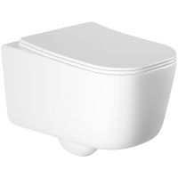 Унитаз Aquatek Лугано AQ2002-00 подвесной с сиденьем Микролифт — фото 1, Подвесные унитазы