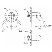 Товар: Смеситель для душа Cezares LIRA-C-DIM-01 Хром - фото 2 Смеситель для душа Cezares LIRA-C-DIM-01 Хром — фото 2, Смеситель для душа