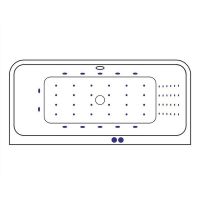 Акриловая ванна Excellent Arana 180x85 WAEX.ARA18.NANO.CR с гидромассажем — фото 8, Ванны