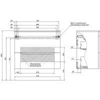Тумба под раковину Aquanet Практика 80 330460 подвесная Маренго — фото 3, Тумбы под раковину