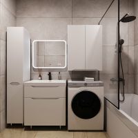 Товар: Тумба под раковину Style Line Марелла 70 Люкс Plus СС-00002398 Белый матовый антискрейтч - фото 4 Тумба под раковину Style Line Марелла 70 Люкс Plus СС-00002398 Белый матовый антискрейтч — фото 4, Мебель для ванной