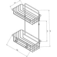 Товар: Полка корзина Tekno-tel ES095SSS Нержавеющая сталь глянцевая - фото 2 Полка корзина Tekno-tel ES095SSS Нержавеющая сталь глянцевая — фото 2, Полки для ванной и душа