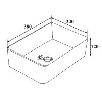 Раковина-чаша Runo Duo 38 00-00001356 Белая — фото 3, Раковины накладные