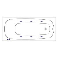 Товар: Акриловая ванна Whitecross Layla 180x80 0102.180080.100.SOFT.WH с гидромассажем - фото 6 Акриловая ванна Whitecross Layla 180x80 0102.180080.100.SOFT.WH с гидромассажем — фото 6, Ванны