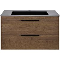 Тумба под раковину Vincea Chiara 2D 80 VMC-2C2800TO подвесная T.Oak — фото 4, Тумбы под раковину