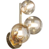 Настенный светильник Maytoni Modern Dallas MOD545WL-03G Янтарный Золото — фото 1, Светильники