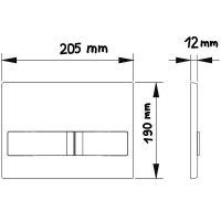Товар: Инсталляция beWash BW74 K500RZVP0500SYC00000 для унитаза с клавишей смыва Черное стекло Хром - фото 14 Инсталляция beWash BW74 K500RZVP0500SYC00000 для унитаза с клавишей смыва Черное стекло Хром — фото 14, Инсталляции