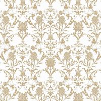 Обои LOYMINA Boudoir GT5 001 Флизелин (1*10,05) Белый/Коричневый, Вензель — фото 1, Обои для стен