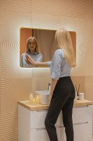 Зеркало Silver Mirrors Incanto 60 LED-00002558 с подсветкой Золото с бесконтактным выключателем и диммером — фото 17, Зеркала в ванную комнату