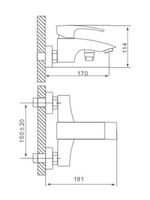 Смеситель для ванны Gappo G07 G3007 Хром — фото 16, Смеситель для ванны