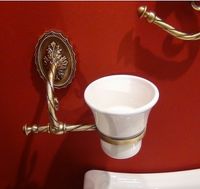 Стакан для зубных щеток Migliore Edera 16904 Бронза — фото 2, Стаканы для зубных щеток