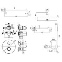 Товар: Душевая система Paffoni Light KITLIQ019NO141KING с термостатом Черная матовая - фото 10 Душевая система Paffoni Light KITLIQ019NO141KING с термостатом Черная матовая — фото 10, Встраиваемые душевые комплекты