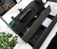 Товар: Тумба под раковину Boheme Armadi Art Vallessi 100 837-100-A mat подвесная Антрацит матовый - фото 8 Тумба под раковину Boheme Armadi Art Vallessi 100 837-100-A mat подвесная Антрацит матовый — фото 8, Мебель для ванной