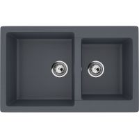 Кухонная мойка Ulgran Classic U-505-343 Антрацит — фото 1, Кухонные мойки