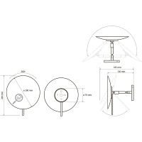 Косметическое зеркало Bemeta Хром арт-116201332 — фото 2, Косметические зеркала