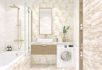 Товар: Керамическая плитка AltaCera Interni Beige Gold WT9INR11 настенная 25х50 см - фото 4 Керамическая плитка AltaCera Interni Beige Gold WT9INR11 настенная 25х50 см — фото 4, Керамическая плитка