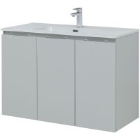 Товар: Тумба под раковину Aquanet Алвита New 100 277532 подвесная Серая матовая - фото 8 Тумба под раковину Aquanet Алвита New 100 277532 подвесная Серая матовая — фото 8, Тумбы под раковину