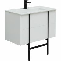 Тумба под раковину Allen Brau Reality 80 1.32005.WM подвесная Белая матовая — фото 4, Мебель для ванной