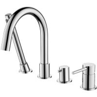 Смеситель на борт ванны Aquatek Европа AQ1348CR Хром — фото 1, Смесители на борт ванны