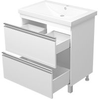 Товар: Тумба с раковиной Misty Ингрид 75 УТ000015041 Белая - фото 4 Тумба с раковиной Misty Ингрид 75 УТ000015041 Белая — фото 4, Мебель для ванной