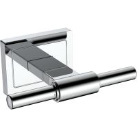 Двойной крючок CeramaLux Gamma 12301A Хром — фото 1, Крючки для полотенец