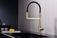Смеситель для кухни Paulmark Tornado To213402-SBG Светлое брашированное золото — фото 2, Смесители для кухни
