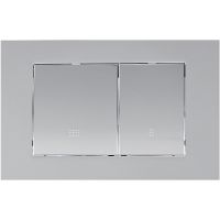 Клавиша смыва Olive's Porto PR412G Хром матовый — фото 1, Кнопки смыва