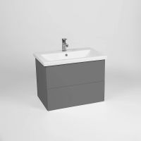 Тумба под раковину VIANT София 80 VSOF80COG-T2YP подвесная Графит — фото 3, Мебель для ванной