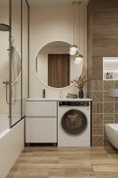 Тумба с раковиной Creto Cafor 120 L 19-W120L Белый глянец — фото 14, Мебель для ванной