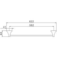 Полотенцедержатель Haiba HB8501 Хром — фото 2, Полотенцедержатели