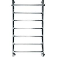 Водяной полотенцесушитель Ника Quadro Л90/ВП 100x50 с полкой Хром — фото 1, Водяные полотенцесушители