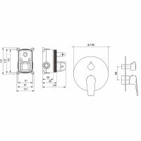 Товар: Смеситель для душа Aquatek Бетта AQ1146MB Черный матовый - фото 2 Смеситель для душа Aquatek Бетта AQ1146MB Черный матовый — фото 2, Смесители