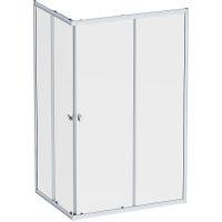 Душевой уголок AM.PM Sunny 120х90 W87G-403-12090-MT профиль Хром матовый стекло прозрачное — фото 1, Прямоугольные душевые уголки