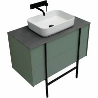 Тумба под раковину Allen Brau Reality 90 1.32006.CGM подвесная Олива матовая — фото 26, Тумбы под раковину