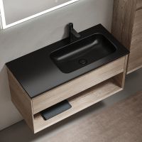 Тумба под раковину Sancos Marmi 1.0 100 R MR1.0100REG подвесная Дуб галифакс натуральный — фото 14, Мебель для ванной