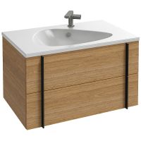 Товар: Раковина Jacob Delafon Nouvelle Vague 81 EXAR112-Z-00 Белая глянцевая - фото 2 Раковина Jacob Delafon Nouvelle Vague 81 EXAR112-Z-00 Белая глянцевая — фото 2, Раковины подвесные