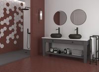 Керамическая плитка Dune Flat Garnet Matt 188681 настенная 7,5x30 см — фото 2, Керамическая плитка