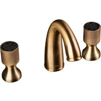 Смеситель для раковины Boheme Royal Cristal 317-Royal/CRSTblack Бронза — фото 1, Смесители