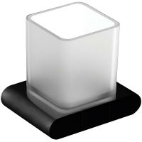 Стакан для зубных щеток Art&Max Platino AM-E-3968-MB Черный матовый — фото 1, Мыльницы