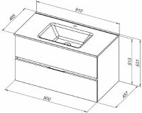 Товар: Тумба под раковину Aquanet Алвита New 90 303920 подвесная Белая матовая - фото 9 Тумба под раковину Aquanet Алвита New 90 303920 подвесная Белая матовая — фото 9, Мебель для ванной