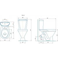 Унитаз компакт Rosa Детский 4620008196268 Белый с бачком и сиденьем — фото 3, Напольные унитазы