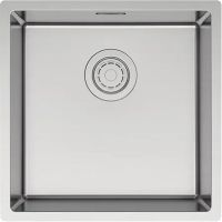 Кухонная мойка Paulmark Lassan 49 Uni LA49-BS Брашированная нержавеющая сталь — фото 1, Кухонные мойки